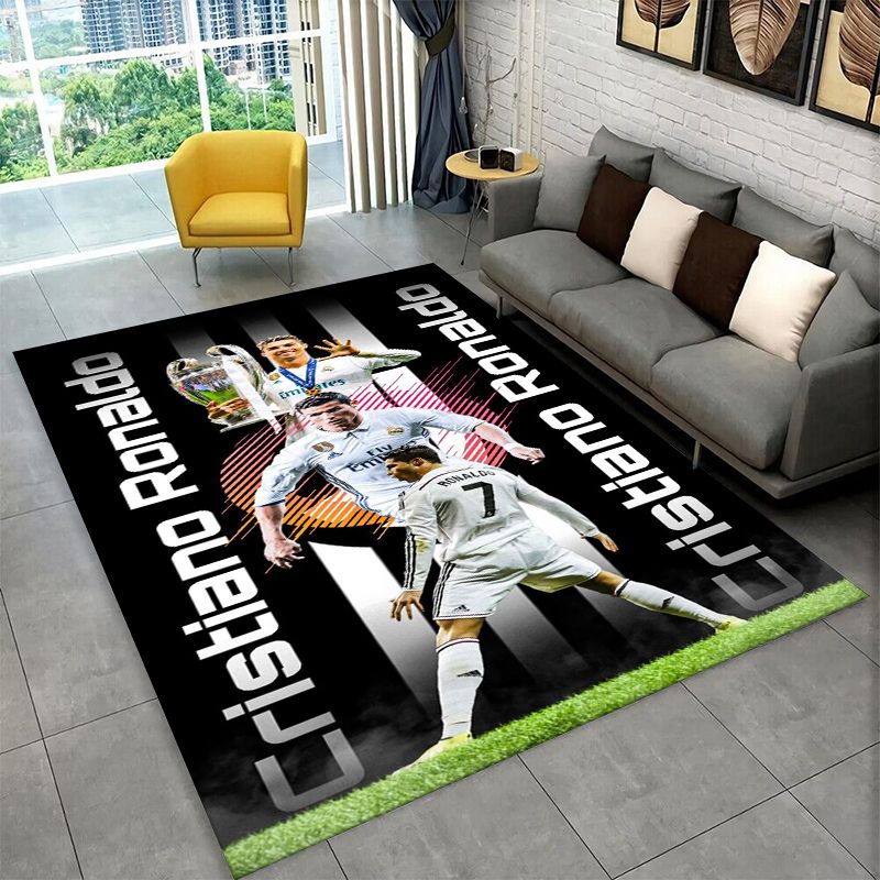 Home Decor Under 100 - Karpet Anti-Selip Football Star Goat R-Ronaldo