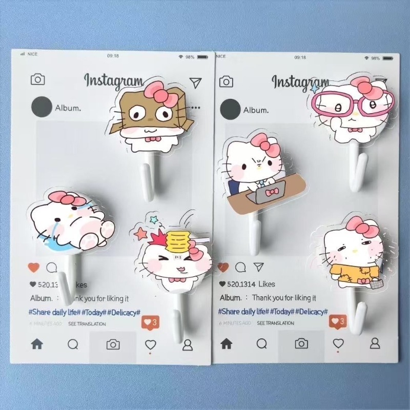 Home Decor Emoji - 2026 Gantungan Tanpa Bor Kartun Hello