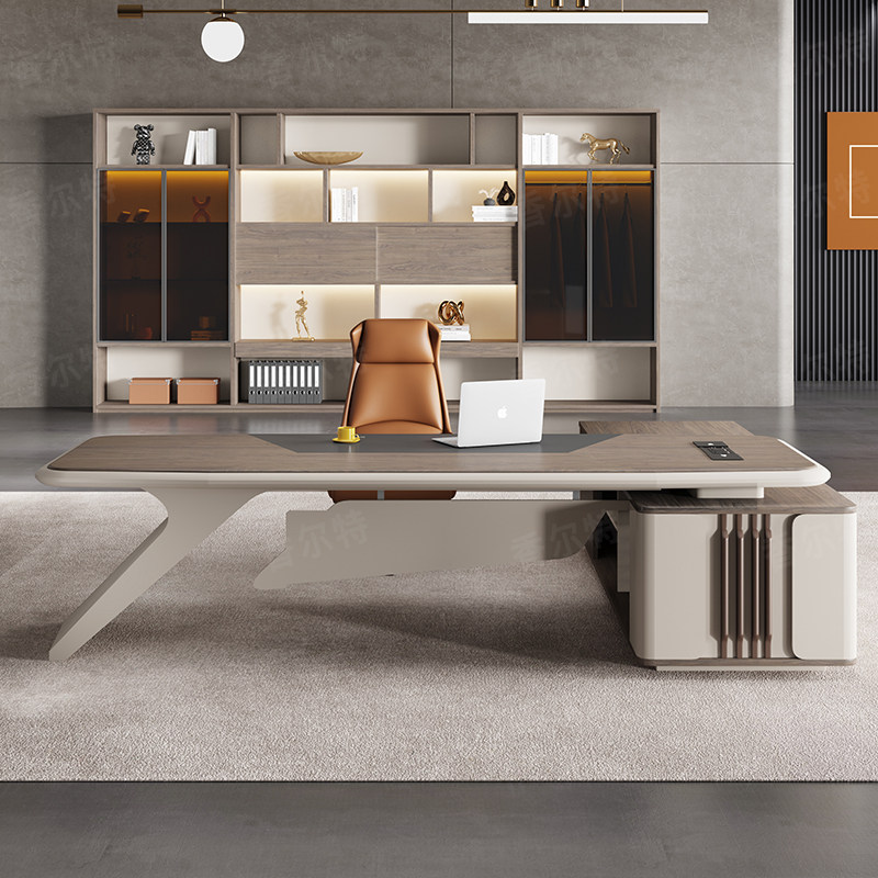 Home Decor Aesthetic - Meja Kantor Estetika Nordik Desain Resepsi