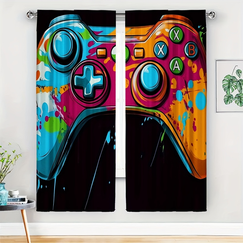 Home Decor Youtube Videos - 2PC Tirai Pengontrol Video Game Gamer,