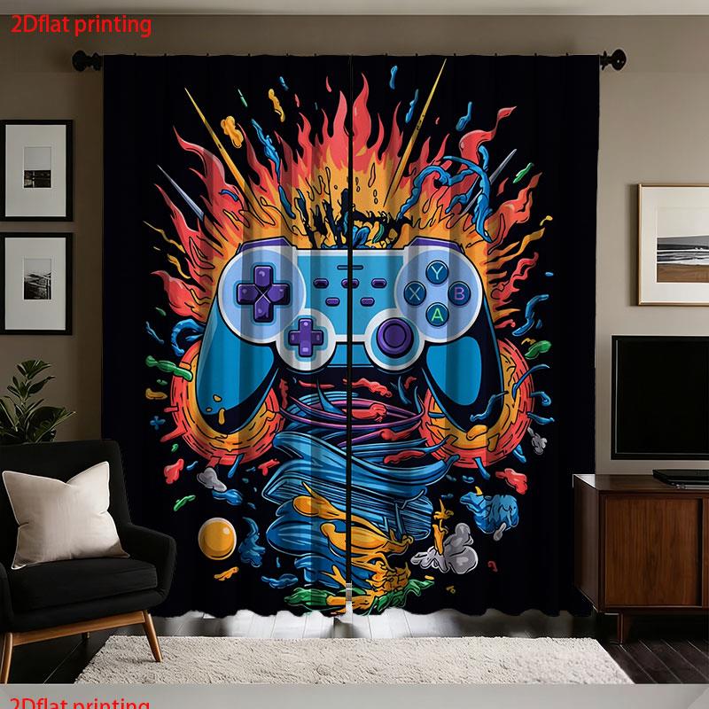 Home Decor Youtube Videos - Tirai Pengontrol Game Retro Tirai Seni