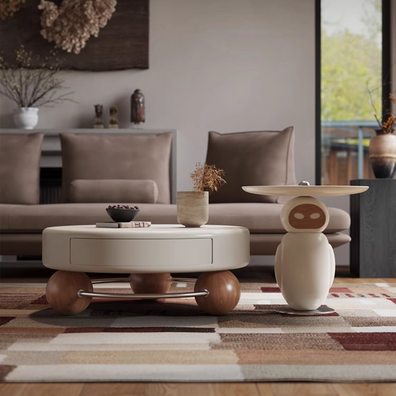 Home Decor Aesthetic - Meja Kopi Modern Kayu Dekorasi Desainer