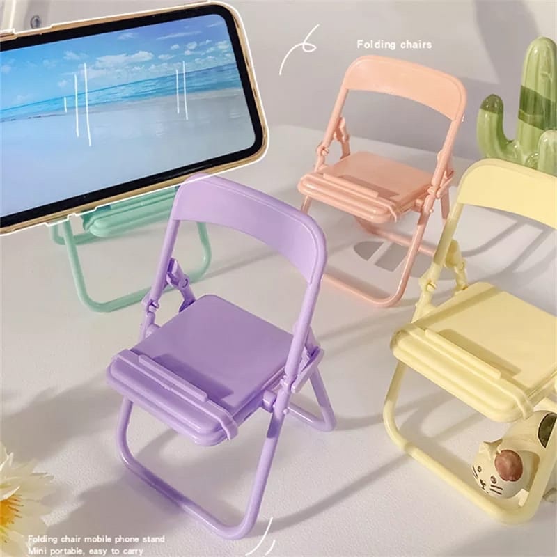 Home Decor Market - Penyangga Ponsel Kreatif Bentuk Kursi Lucu,