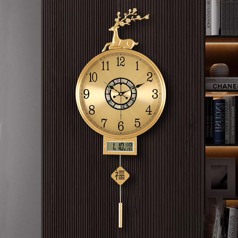 Home Decor Aesthetic - Jam Dinding Mewah Minimalis Gaya Cina
