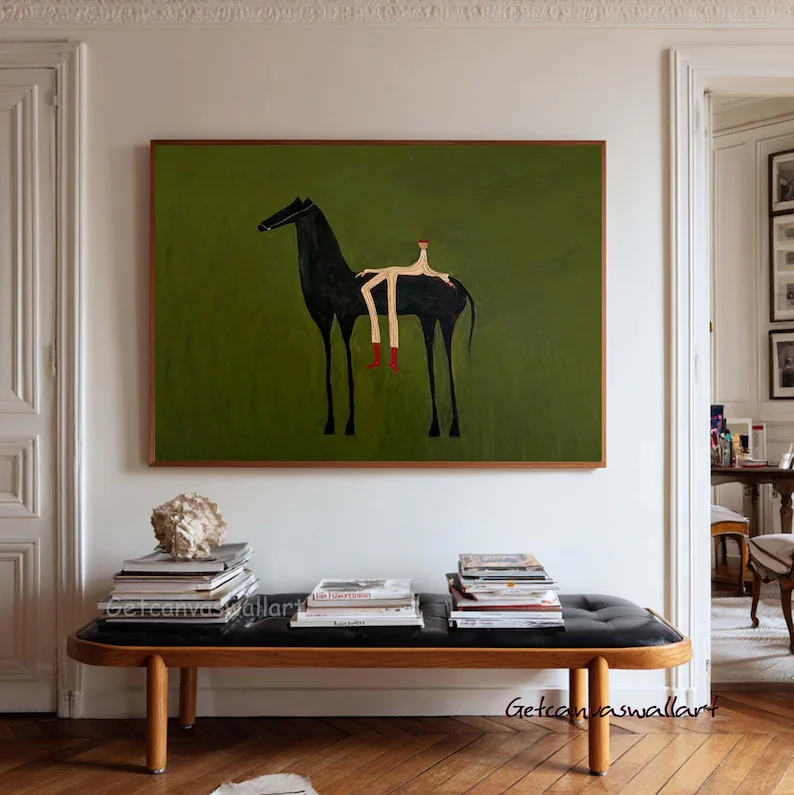 Home Decor Aesthetic - Lukisan Kanvas Cetak Seni Dinding Abstrak