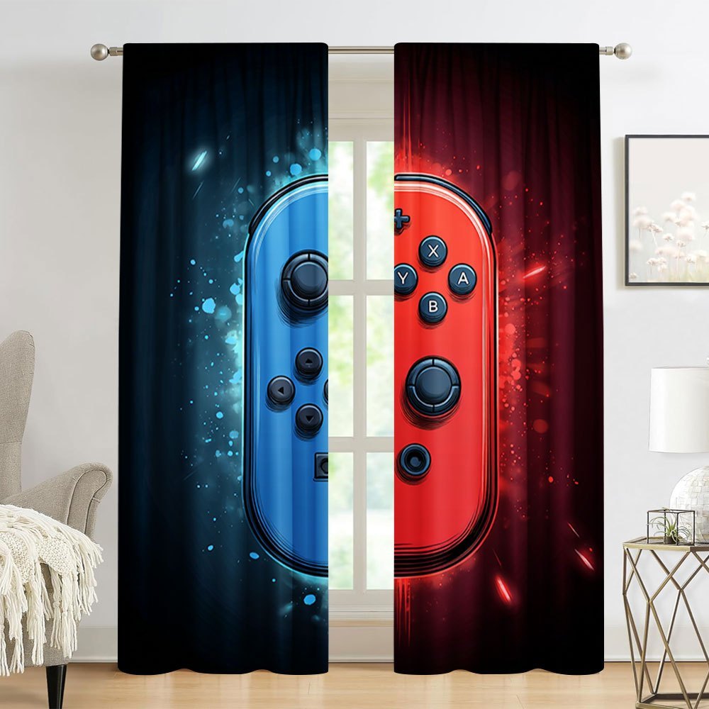 Home Decor Youtube Videos - Tirai Gaming 2pcs Dekorasi Video Game