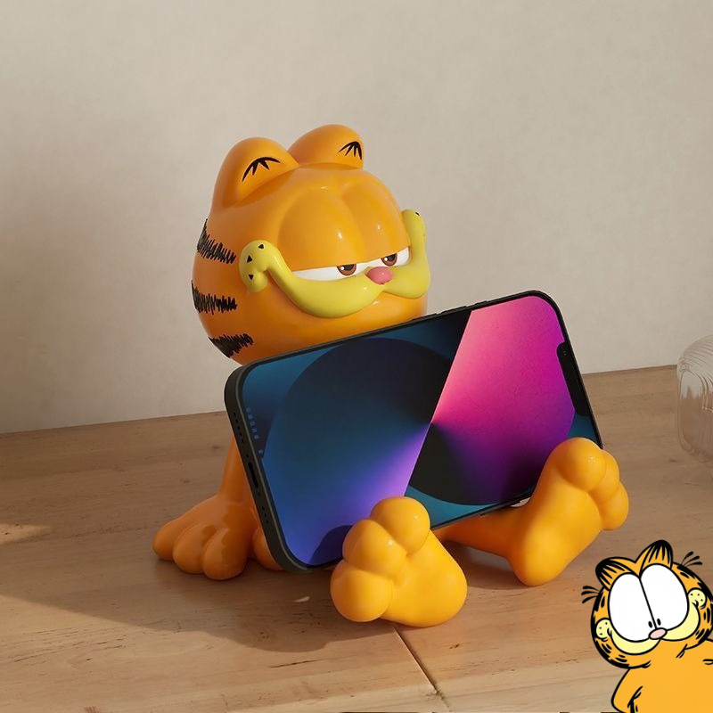 Home Decor Market - Boneka Garfield anime kartun lucu, figurin