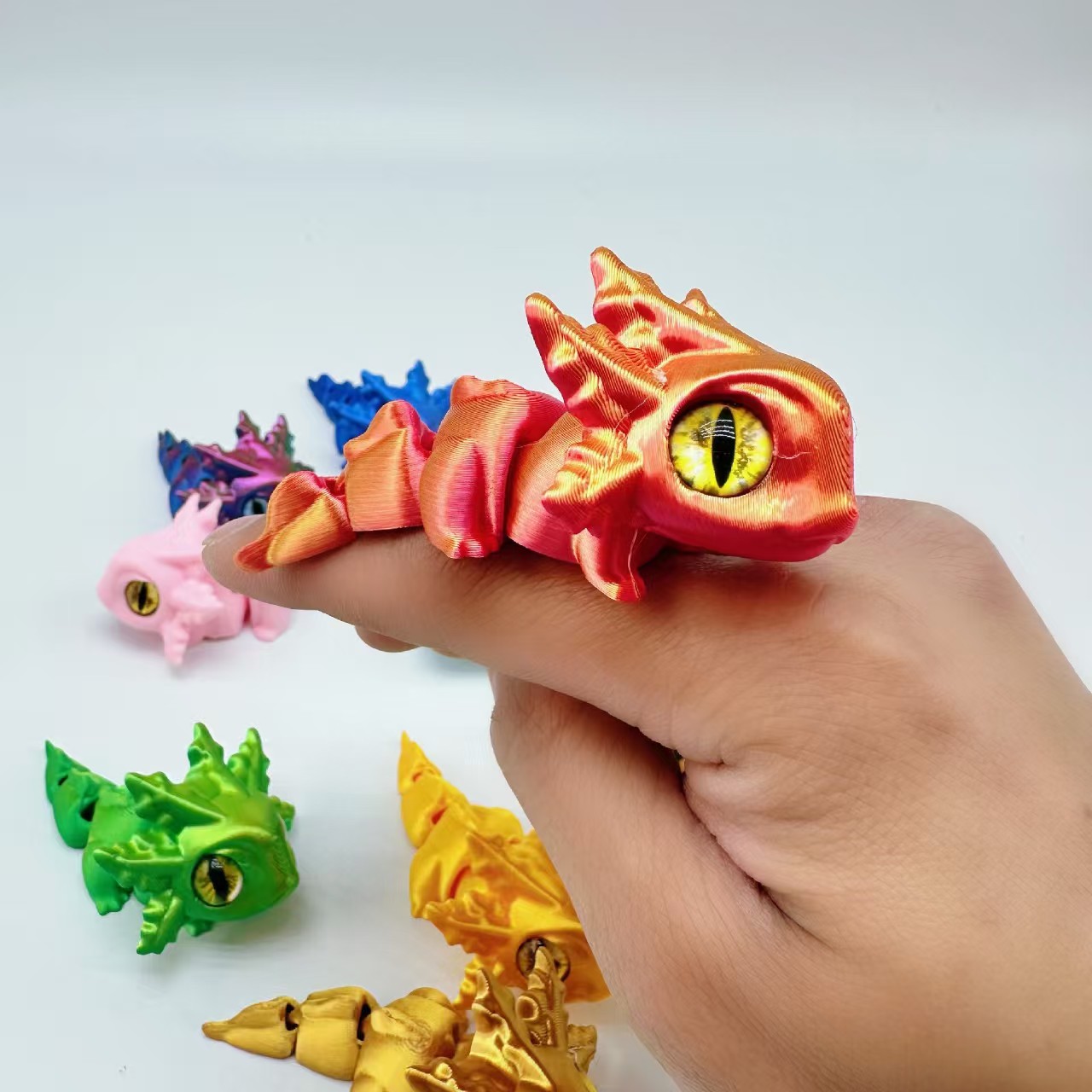 Home Decor Express - Figur Koleksi Axolotl 3D Cetak yang