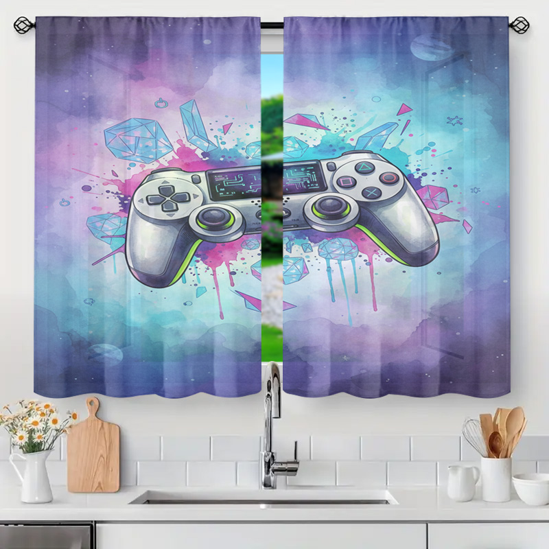 Home Decor Youtube Videos - Tirai Pengontrol Video Game yang Cerah,