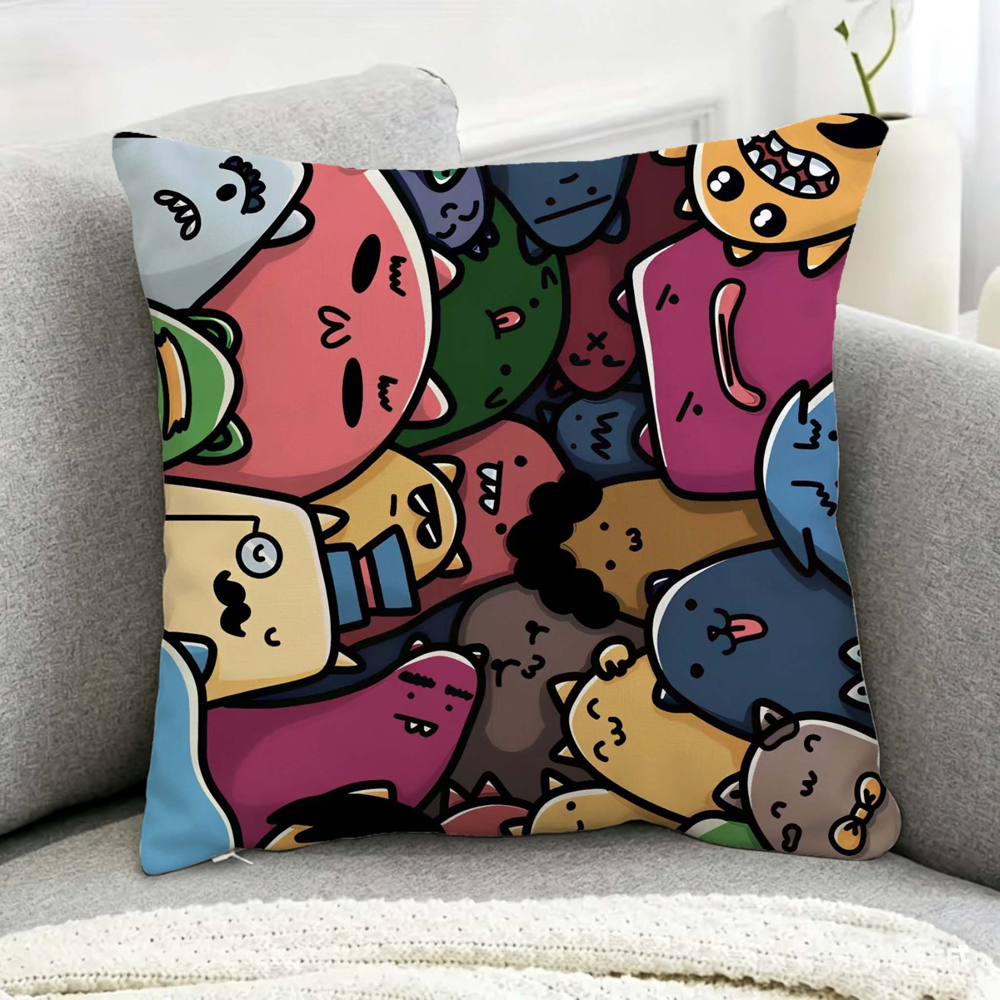 Sarung Bantal Wajah Kartun Ber - Home Decor Emoji ulasan dan harga