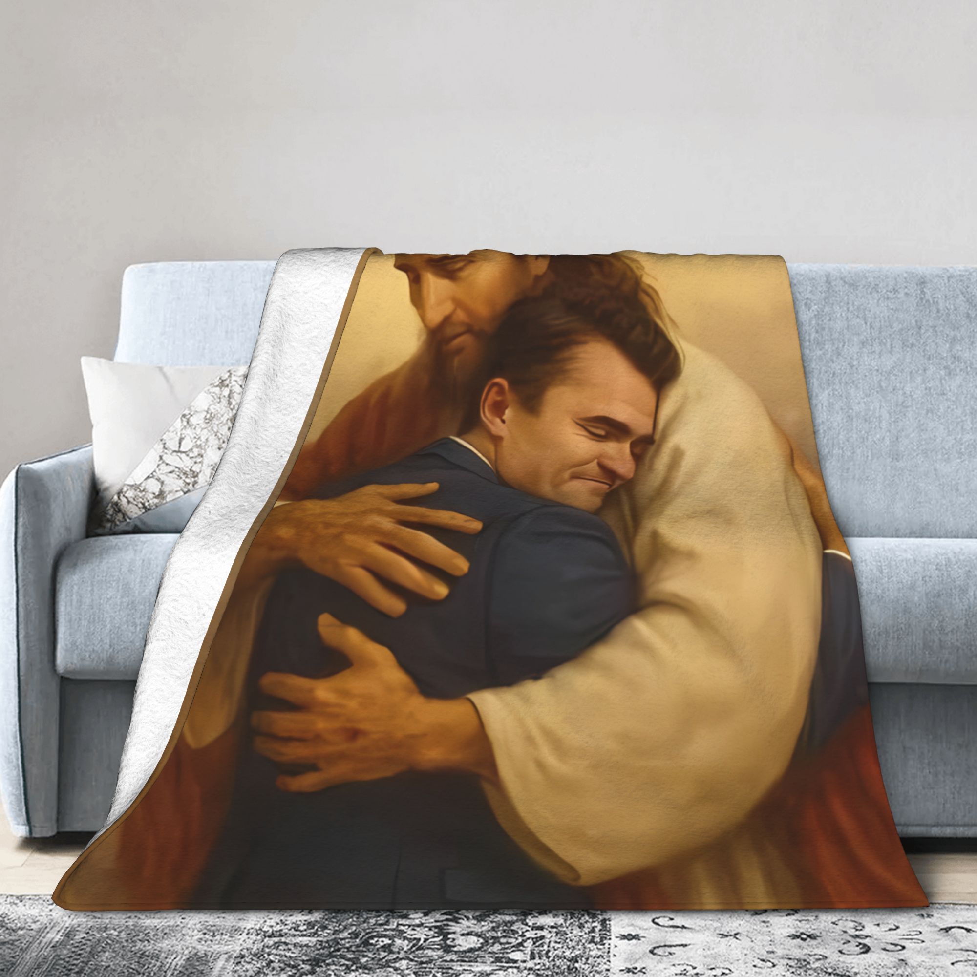 Selimut Hangat Charlie Kirk de - Neutral Throw Blanket ulasan dan harga