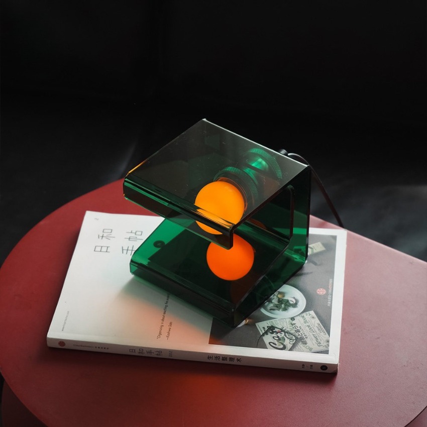 Lampu Meja Kubus Akrilik Moder - Home Decor Under 100 ulasan dan harga
