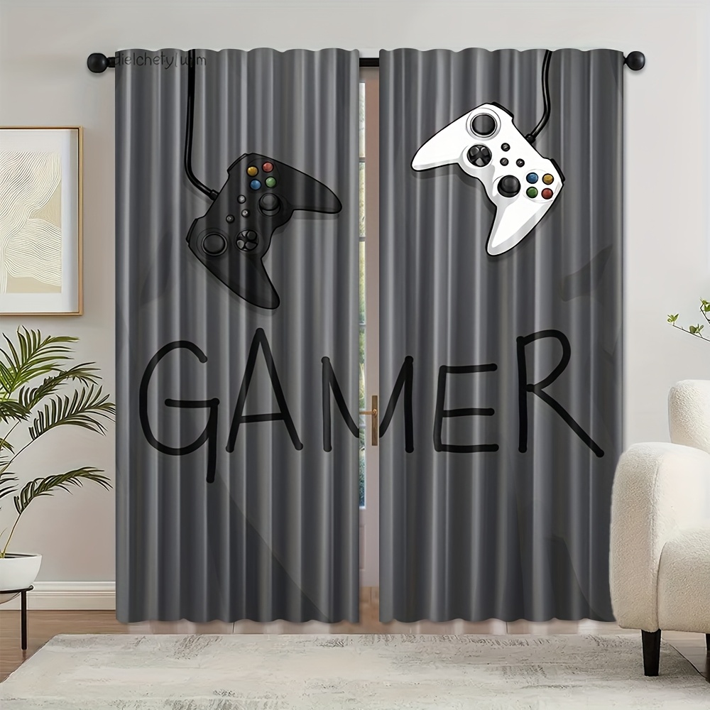 Tirai Pengontrol Teks Gamer, T - Home Decor Youtube Videos ulasan dan harga
