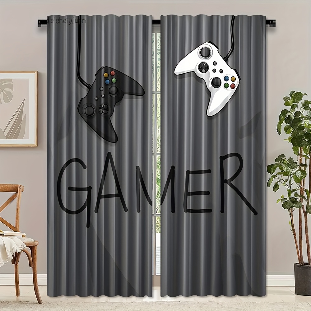 Tirai Pengontrol Teks Gamer, T - Home Decor Youtube Videos ulasan dan harga