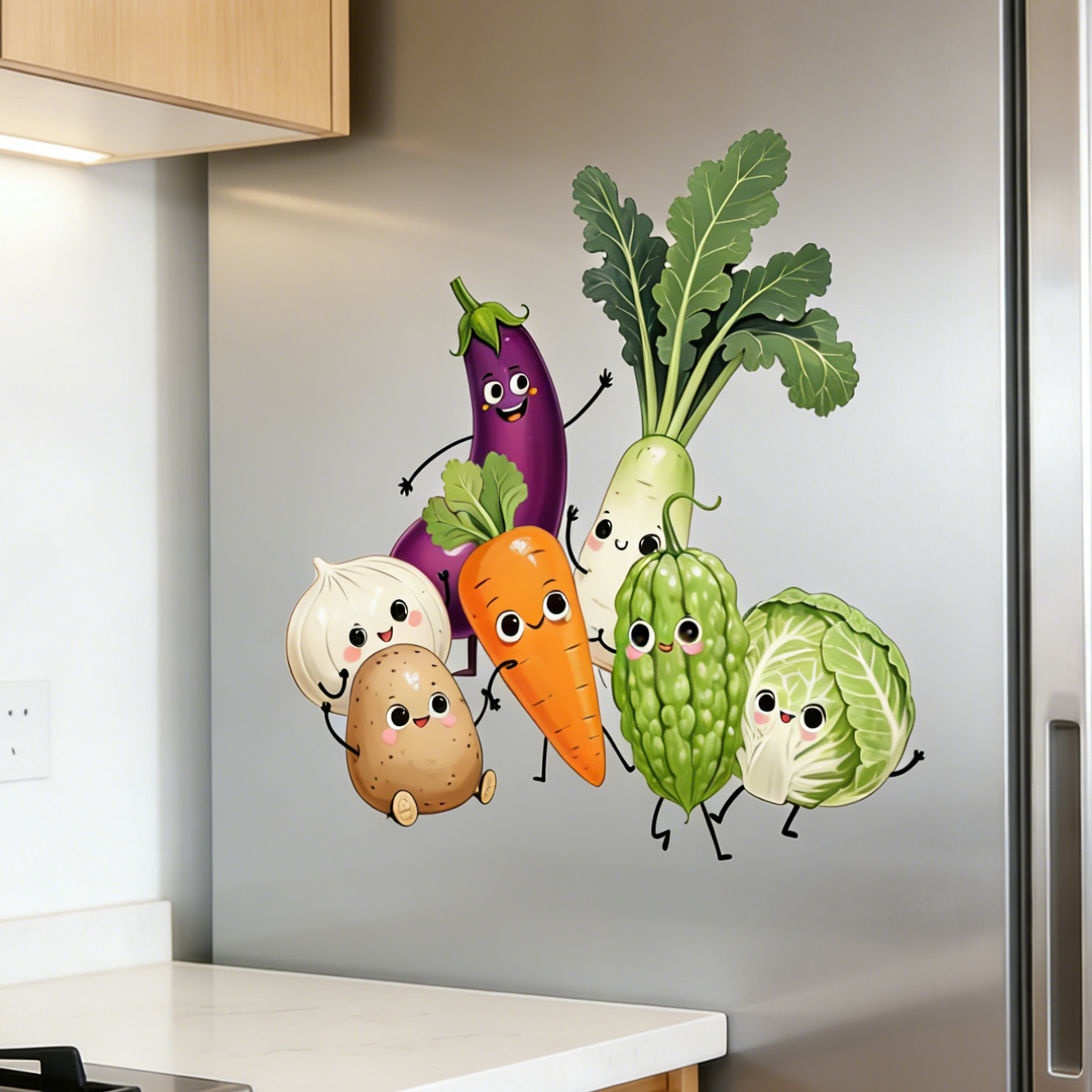 Stiker Dinding Sayuran Ekspres - Home Decor Express ulasan dan harga