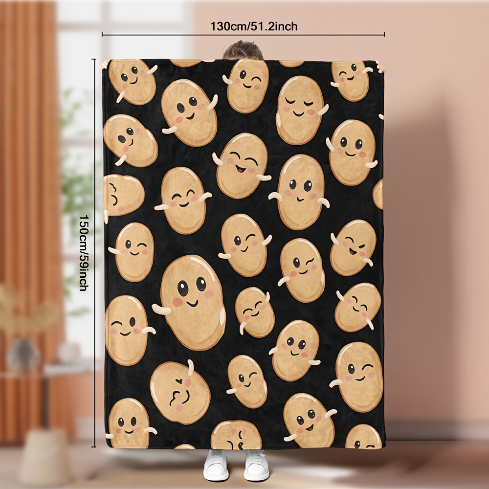 Selimut Motif Kartun Wajah Emo - Home Decor Emoji ulasan dan harga