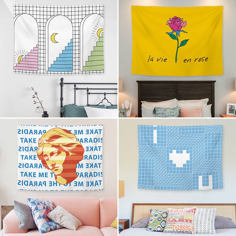 Kain gantung latar belakang ka - Home Decor Under 100 ulasan dan harga