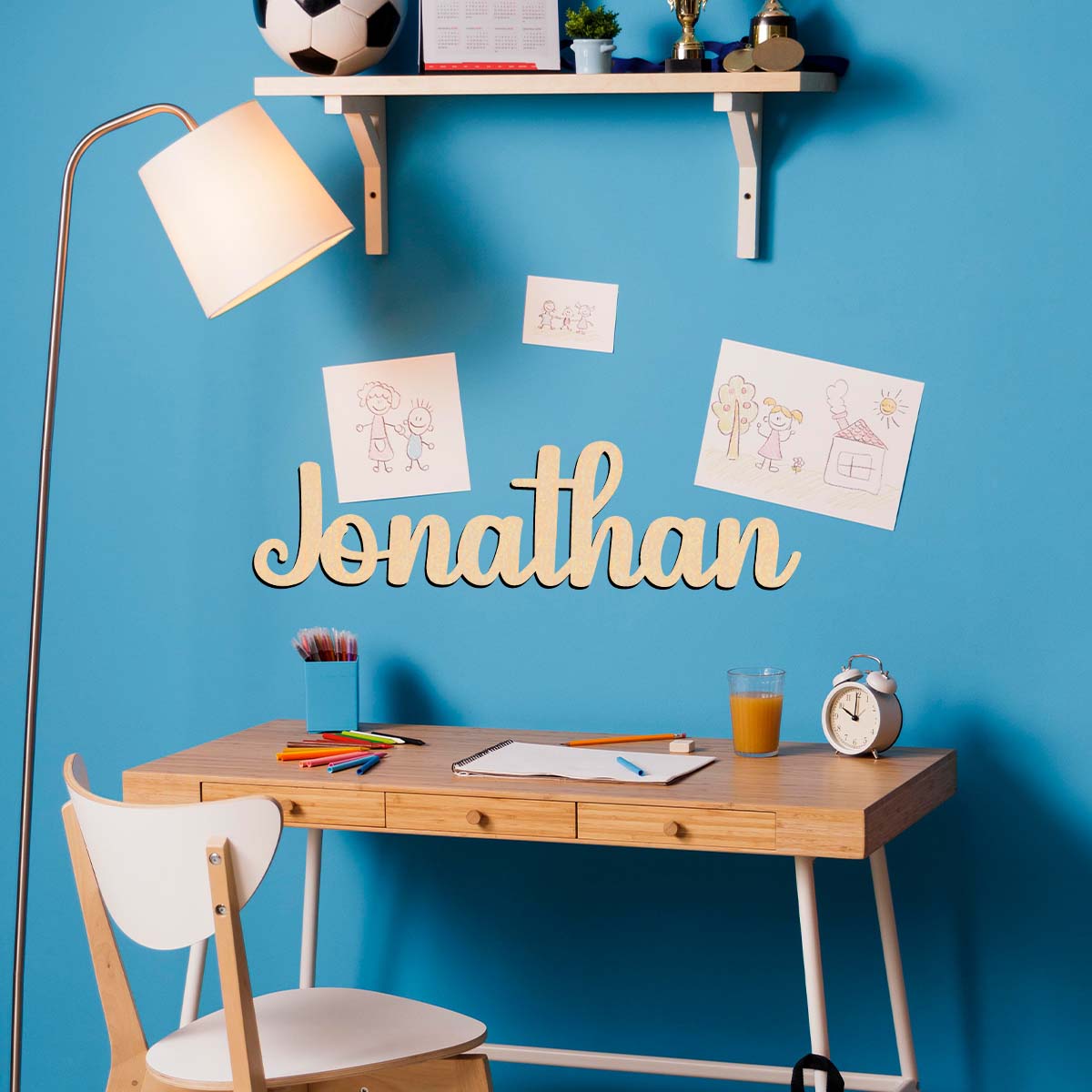 1 Buah Plakat Kayu Nama Kustom - Home Decor Examples ulasan dan harga