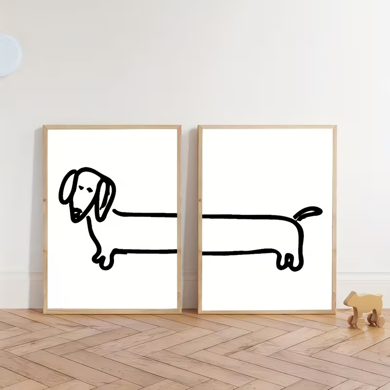 2 Buah Gambar Poster Lukisan K - Home Decor Aesthetic ulasan dan harga