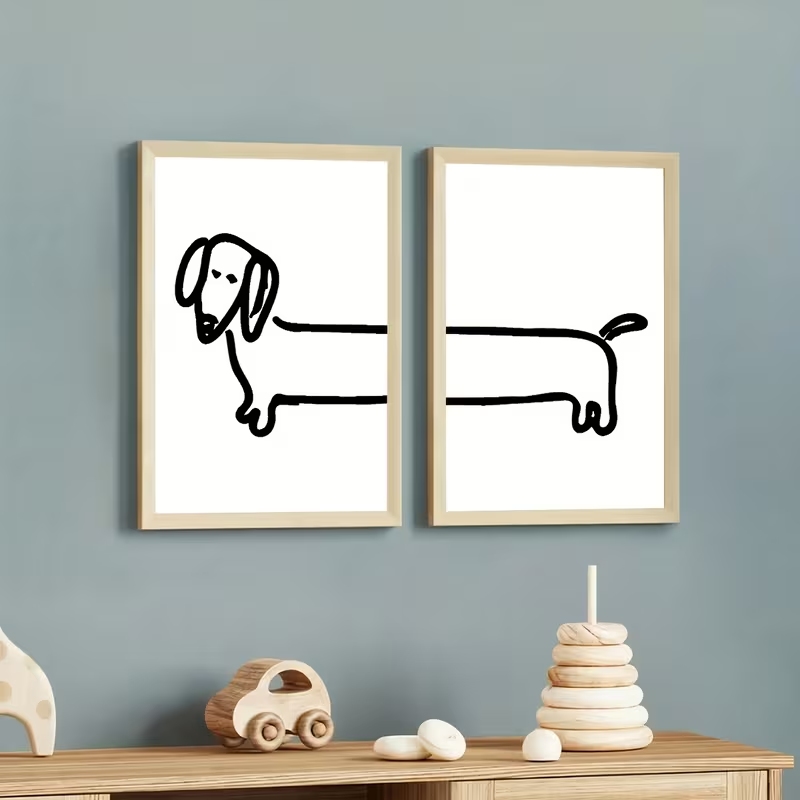 2 Buah Gambar Poster Lukisan K - Home Decor Aesthetic ulasan dan harga