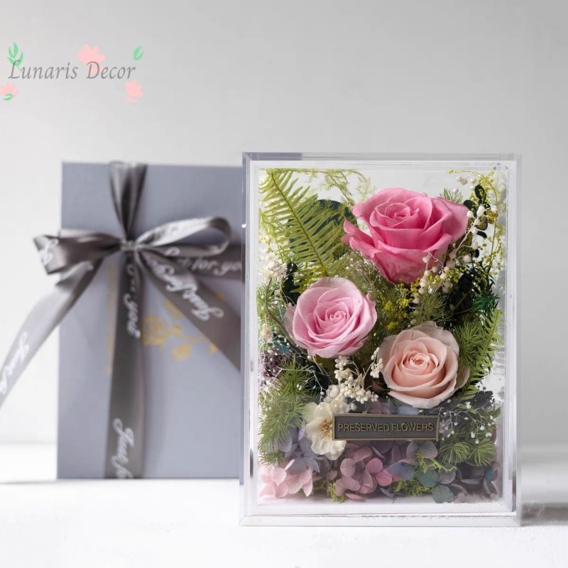 Kotak bunga premium bunga abad - Home Decor Express ulasan dan harga