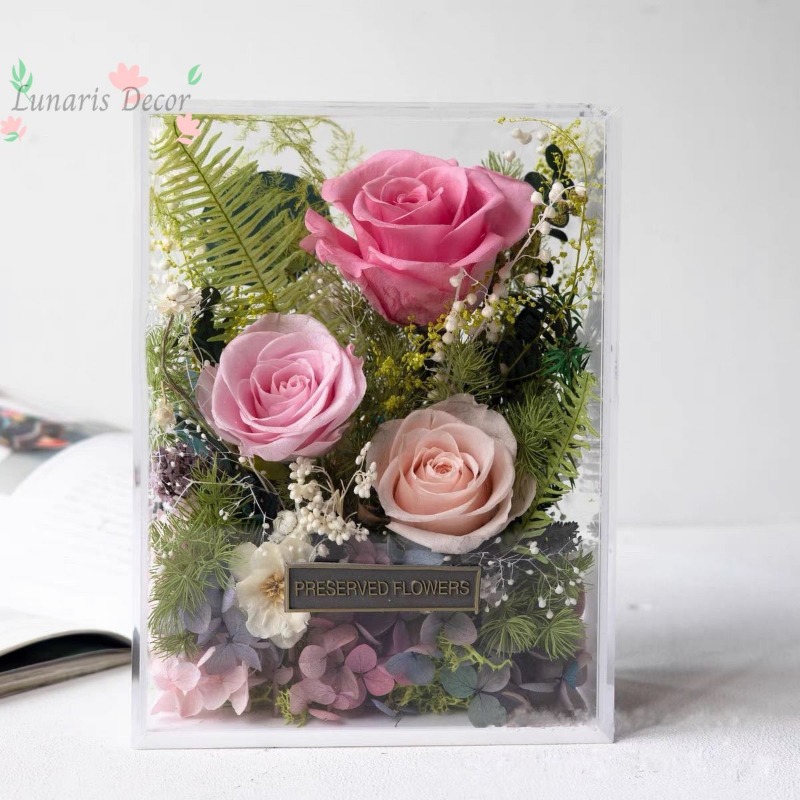 Kotak bunga premium bunga abad - Home Decor Express ulasan dan harga