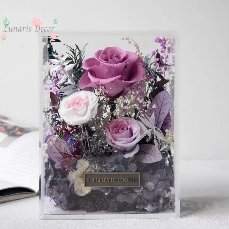 Kotak bunga premium bunga abad - Home Decor Express ulasan dan harga