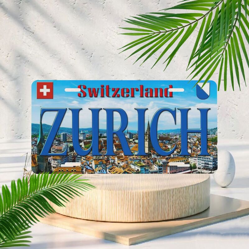 Plakat Aluminium Zurich Swiss, - Home Decor Zurich ulasan dan harga