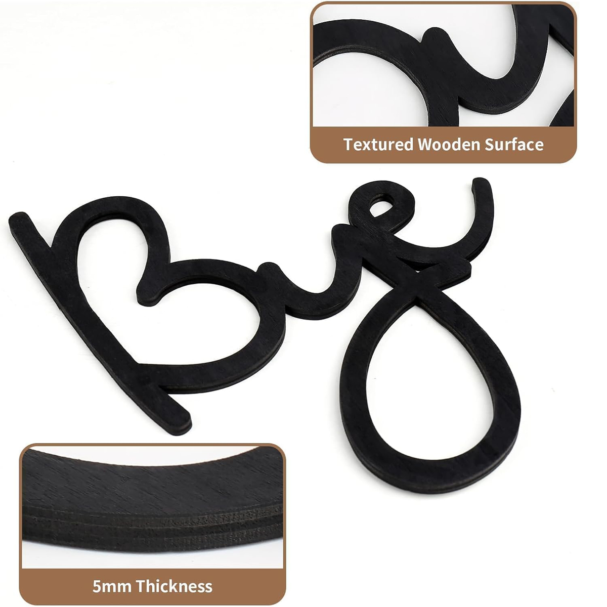 Dekorasi Rumah tanda kayu Love - Home Decor Express ulasan dan harga