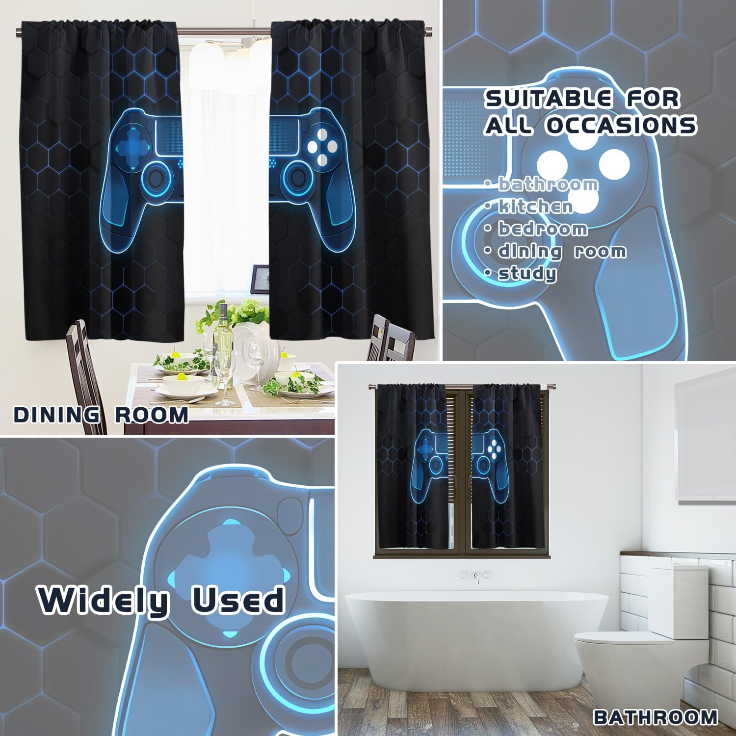 Tirai Gaming Mewah untuk Contr - Home Decor Youtube Videos ulasan dan harga