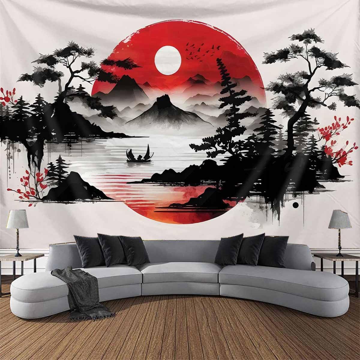 Tapestry Pemandangan Gunung Je - Home Decor Under 100 ulasan dan harga