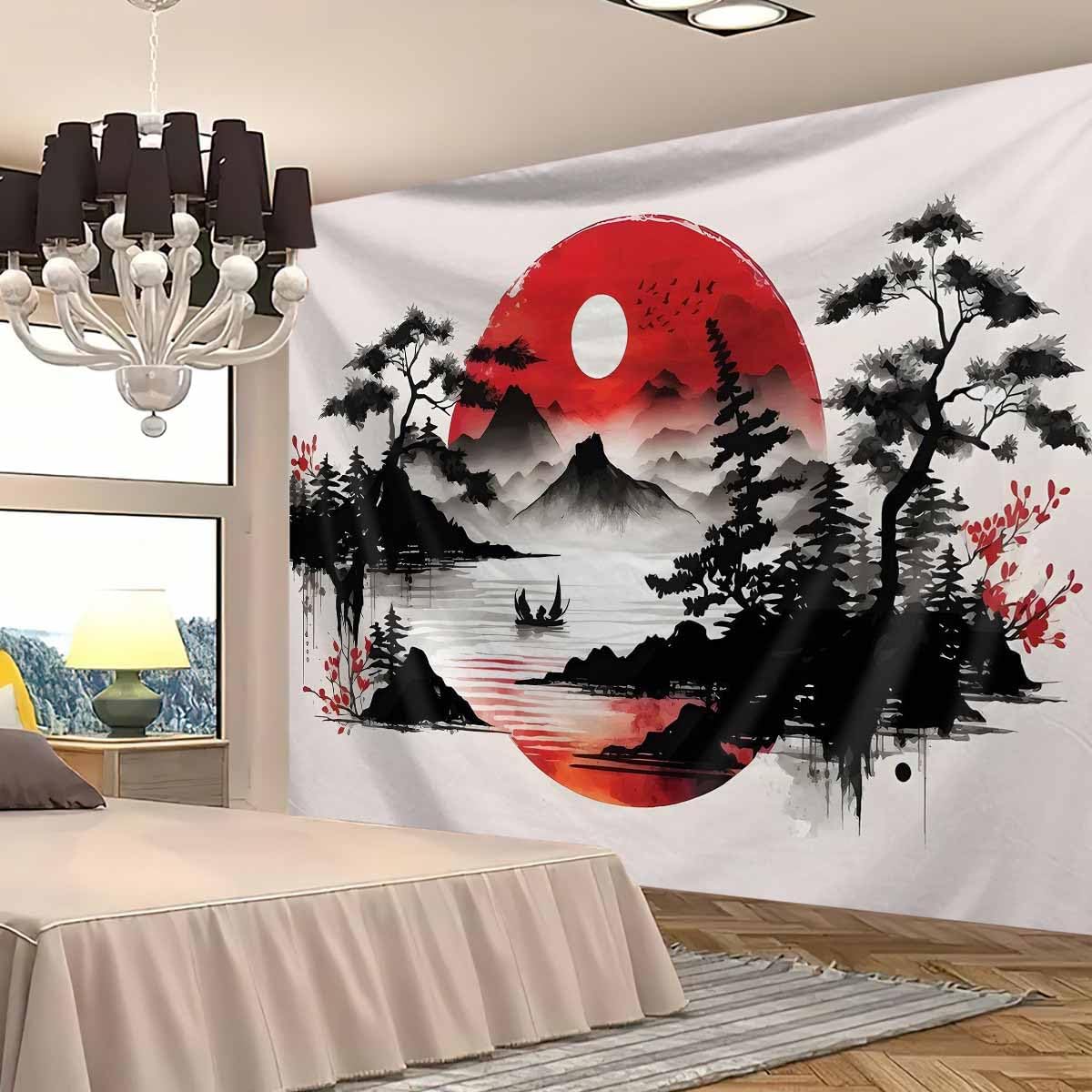 Tapestry Pemandangan Gunung Je - Home Decor Under 100 ulasan dan harga