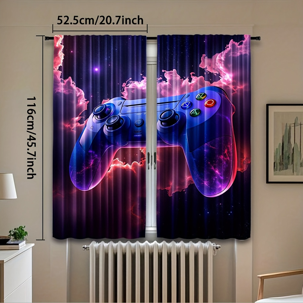 Tirai Gaming Cyberpunk Biru Me - Home Decor Youtube Videos ulasan dan harga