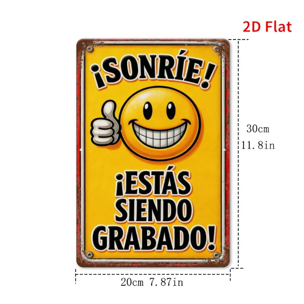 Papan Logam - Senyum, Anda Sed - Home Decor Emoji ulasan dan harga