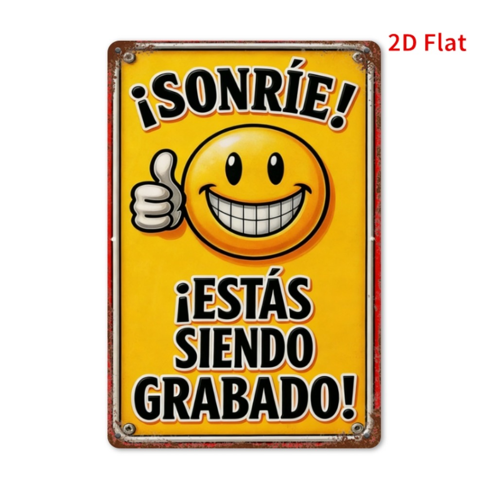Papan Logam - Senyum, Anda Sed - Home Decor Emoji ulasan dan harga
