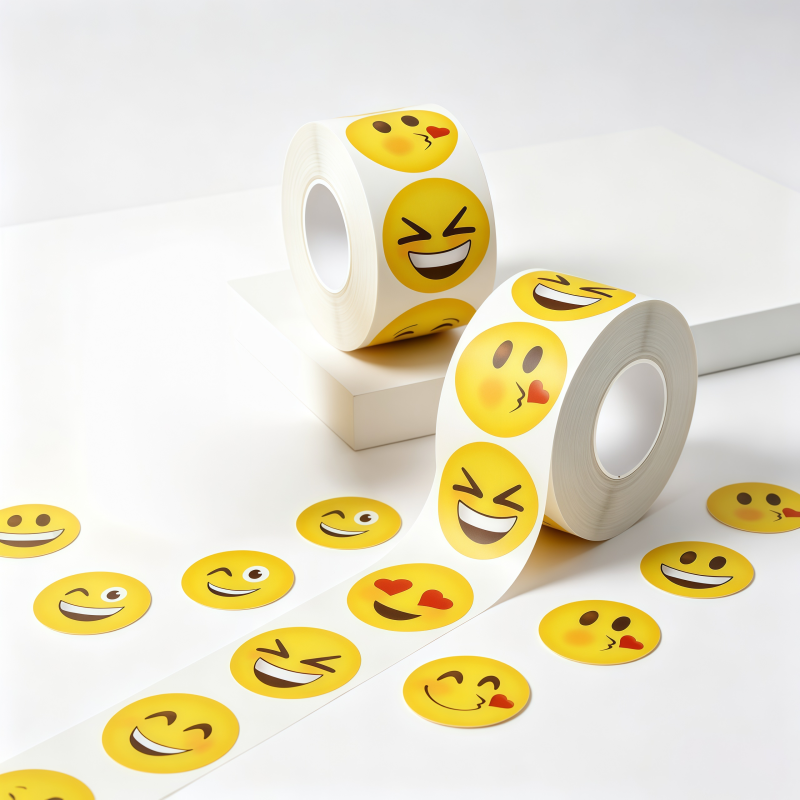 500 buah/gulung, stiker berben - Home Decor Emoji ulasan dan harga