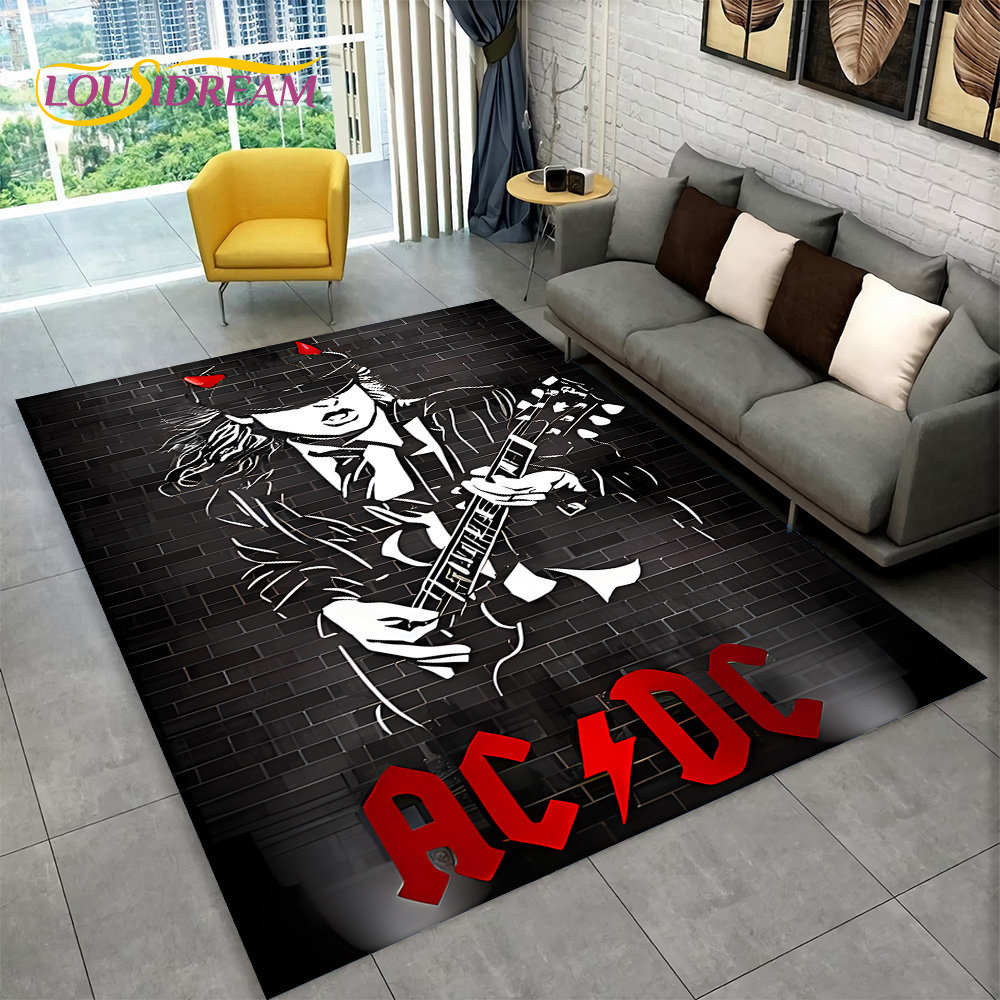 Karpet Area Band Rock AC/DC Be - Home Decor Under 100 ulasan dan harga