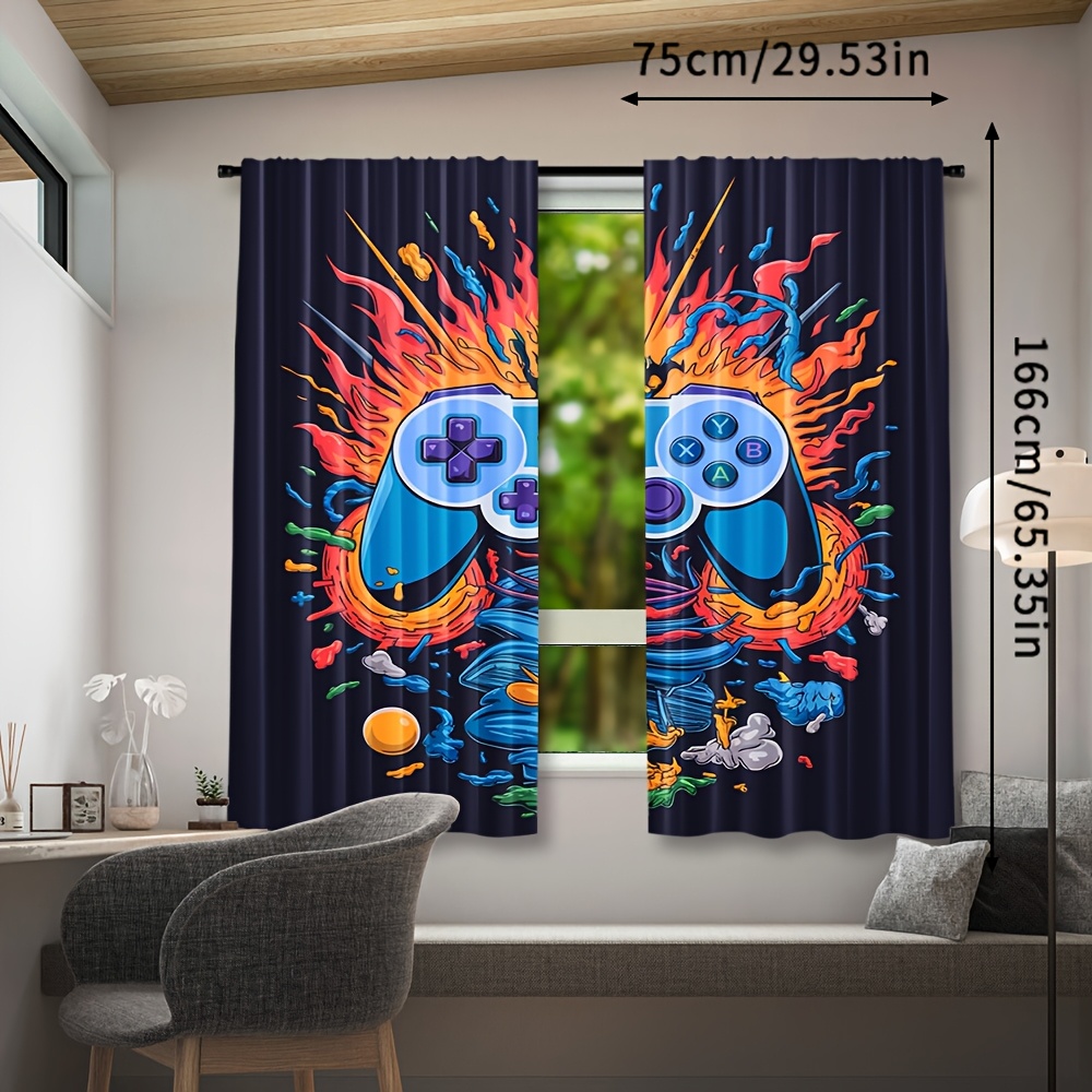 Tirai Jendela Budaya Pop Gamer - Home Decor Youtube Videos ulasan dan harga