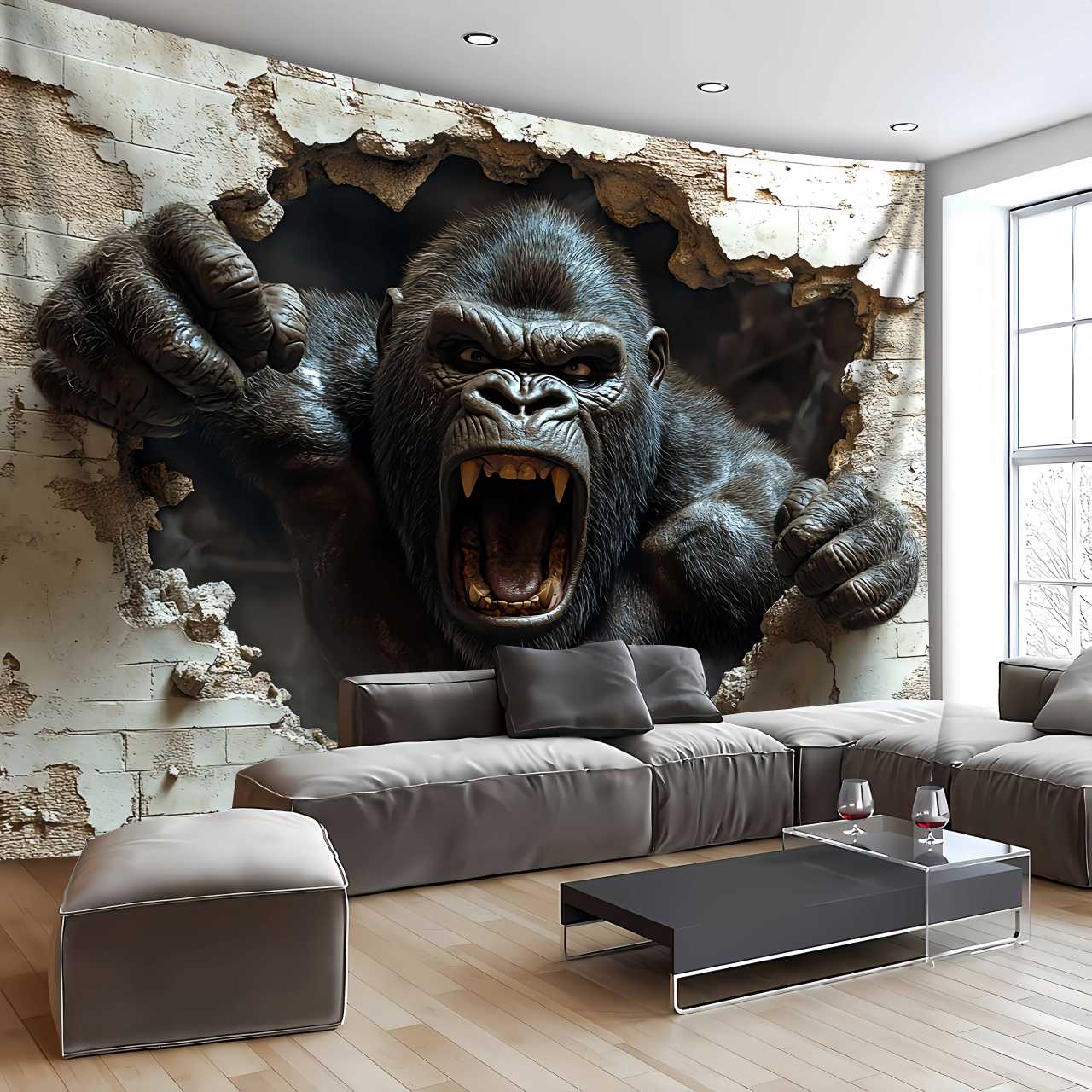 1 Buah Permadani Cetak Efek Me - Home Decor Under 100 ulasan dan harga
