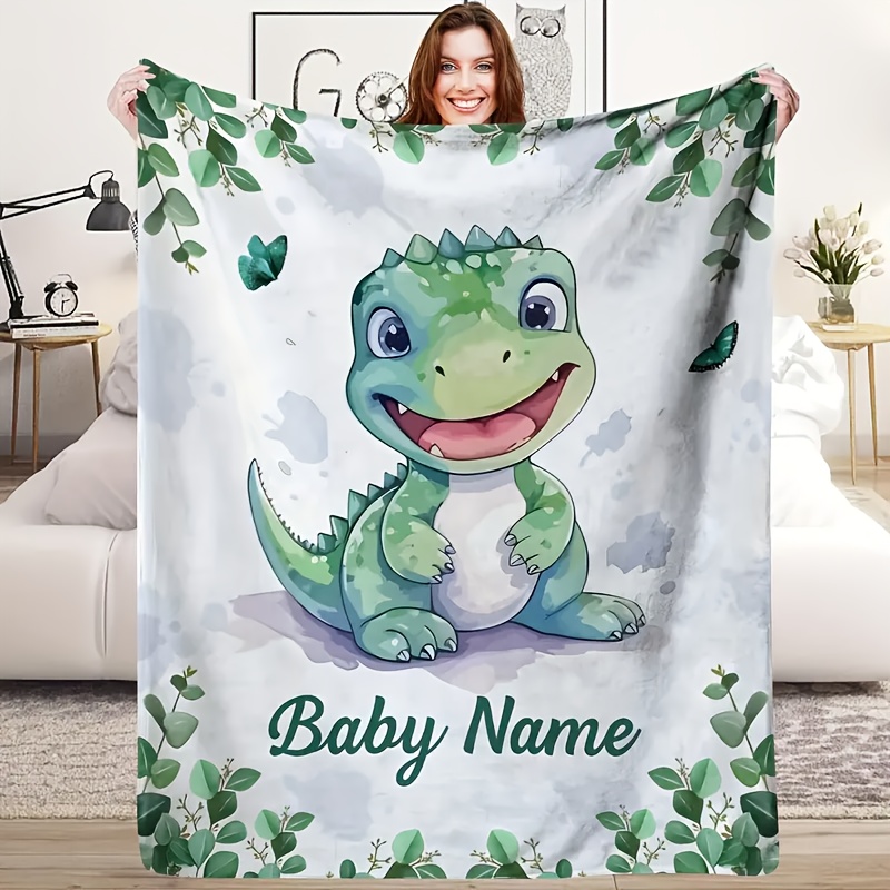 Selimut Bayi Bermotif Dinosaur - Neutral Throw Blanket ulasan dan harga