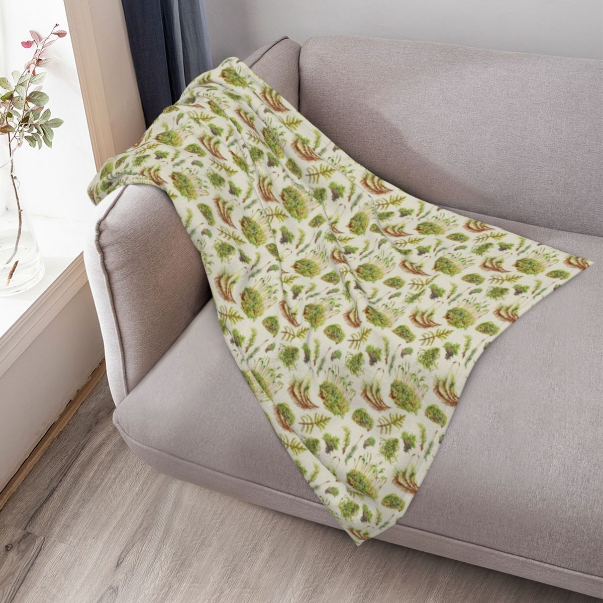 Selimut Lembut Berbahan Moss – - Neutral Throw Blanket ulasan dan harga