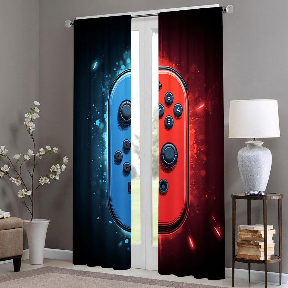 Tirai Gaming 2pcs Dekorasi Vid - Home Decor Youtube Videos ulasan dan harga