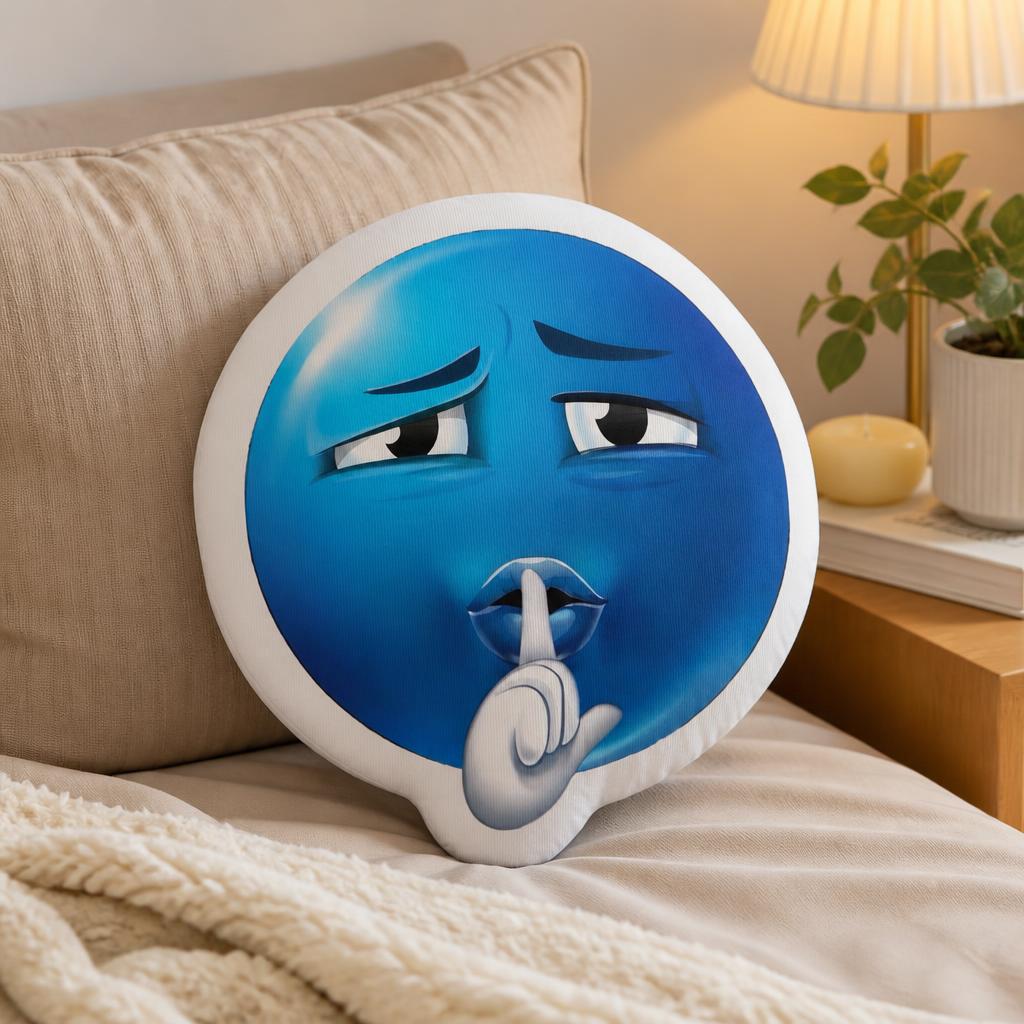 Bantal Berbentuk Bulat dengan  - Home Decor Emoji ulasan dan harga